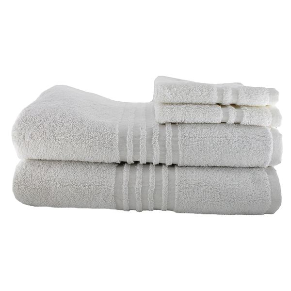 White - 2Xfacecloths 2Xbathsheets image