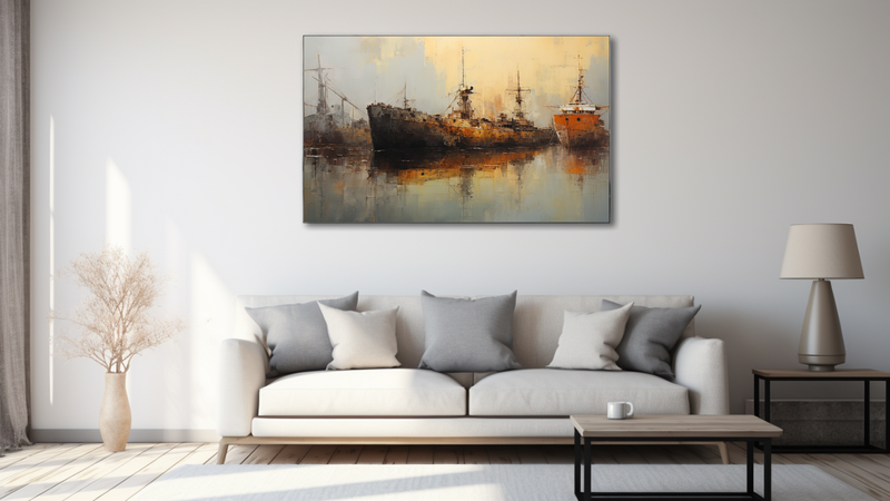 Canvas Wall Art - Forgotten Fleet Abstract - HD0528
