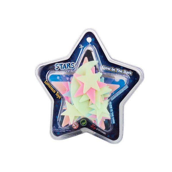 Bulk Pack x 4 Sticker Glow-In-The-Dark Stars