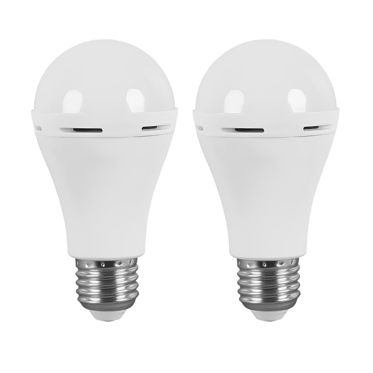 Two Loadshedding LED 20W Rechargeable Bulbs with Battery Screw Type