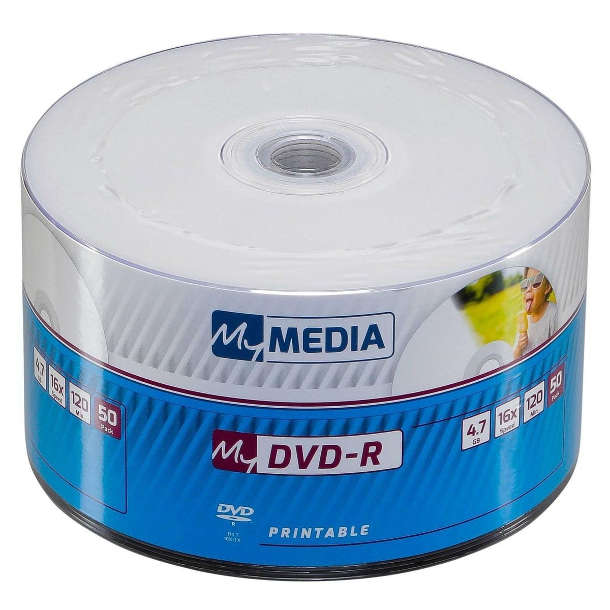 MyMedia 4.7GB 16x Wrap Printable DVD-R 50 Pack Spindle | Shop