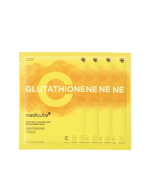 Medicube Deep Vita C Glutathione Brightening Mask for Radiant, Glowing Skin