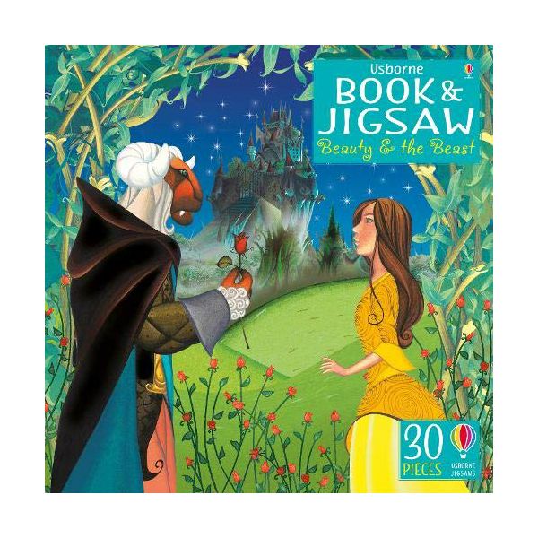 Usborne Book And Jigsaw Puzzle Beauty And The Beast 30 Piece