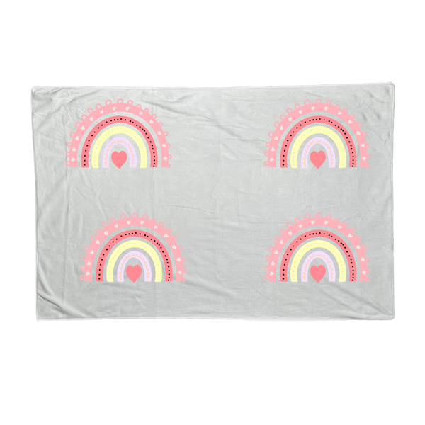 Baby Blanket - Pink Rainbows