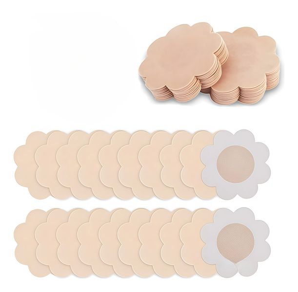 50PZS Flower-Shaped Disposable Nipple Covers