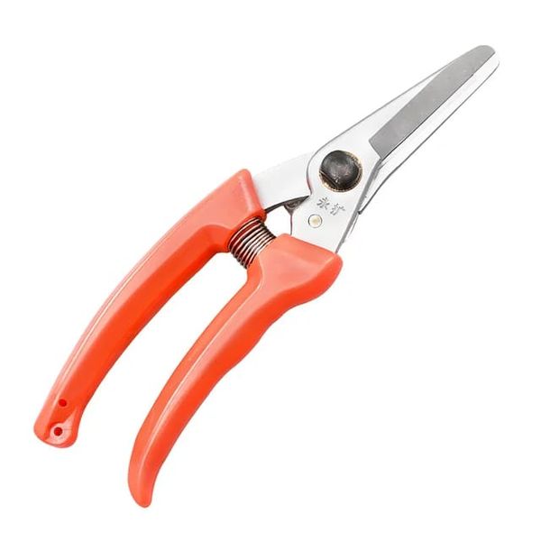 Plastic Handle Silver Color High Resilience Straight Pruning Shear Scissor