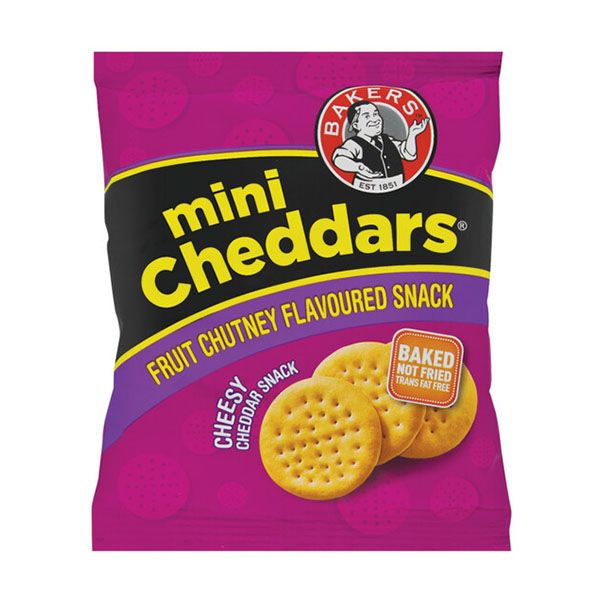 Bakers Mini Cheddars Fruit & Chutney (36 Packs x 33g) Shop Today. Get