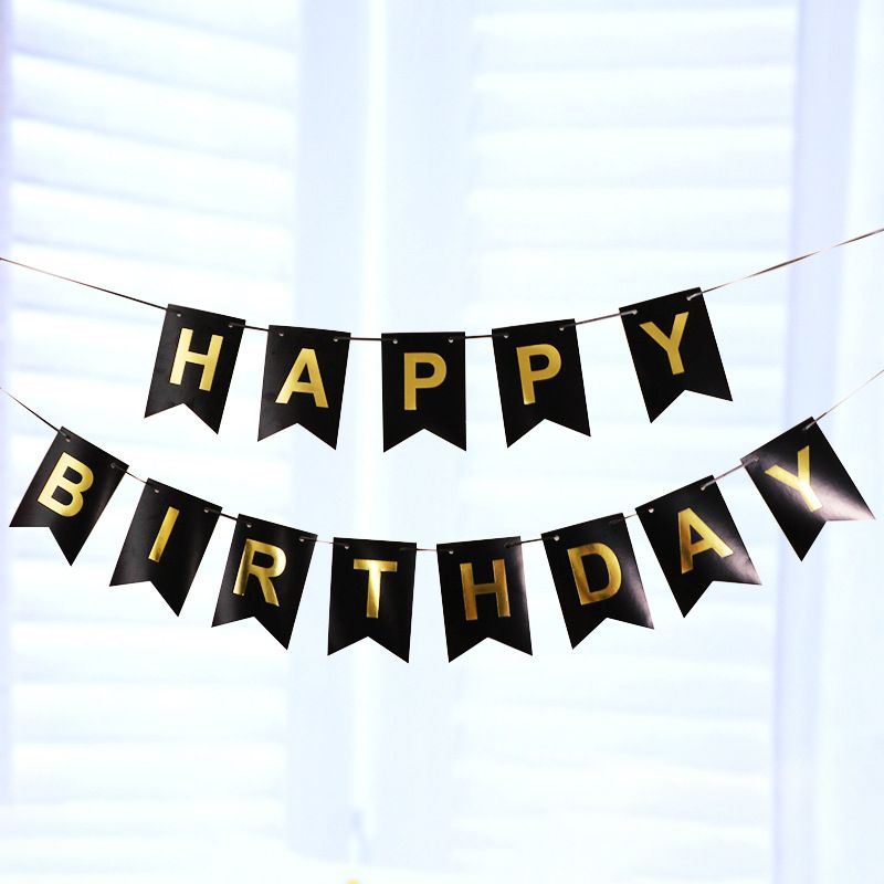 iKids Happy Birthday Banner - Black | Shop Today. Get it Tomorrow