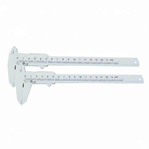 Krafft Plastic Vernier Caliper 150mm with 0.02mm Precision - 2 Pack