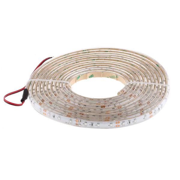5m 12V DC Red LED Strip Light, 4.8W/m, IP20, 60 LEDs/m, 8mm, Indoor