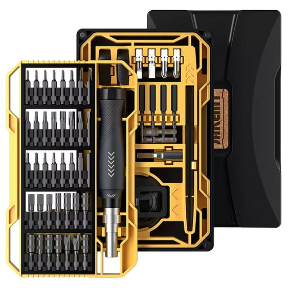 Yellow and Black Hand Screwdriver Set