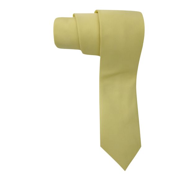 Plain Satin Tie - StatesMan - Banana