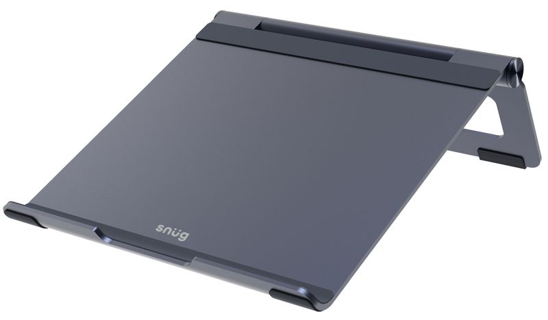 Snug Aluminium Foldable Laptop Stand-Grey