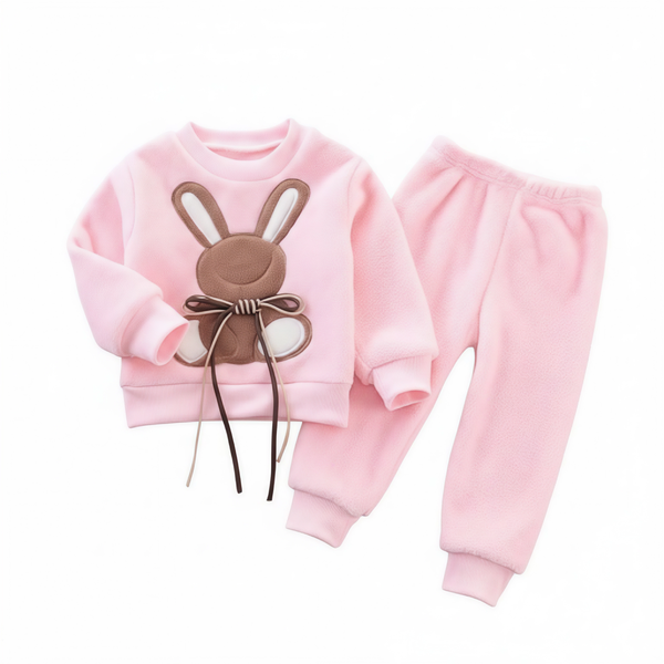 Pink Rabbit Pyjama Set for Girls