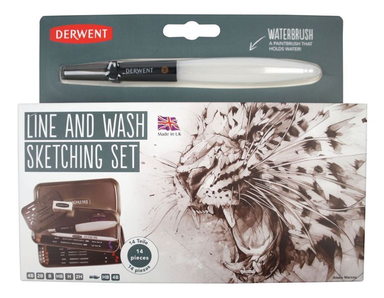 Derwent Line and Wash Sketching Set, 2302162