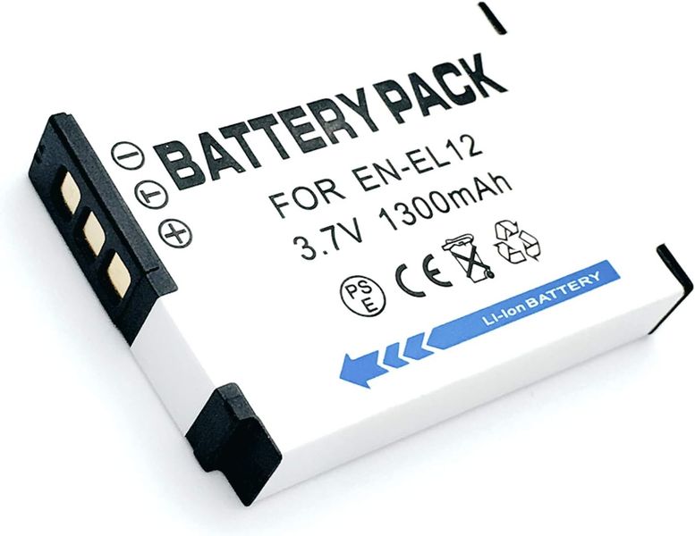 En El 12 Replacement Battery for Nikon 3.7V 1300mAh