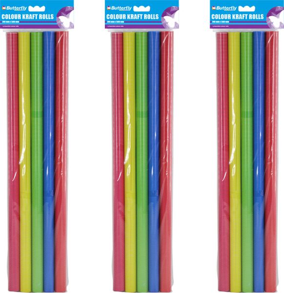 Colour Kraft - 5-Pack (500 X 700Mm) Assorted X3