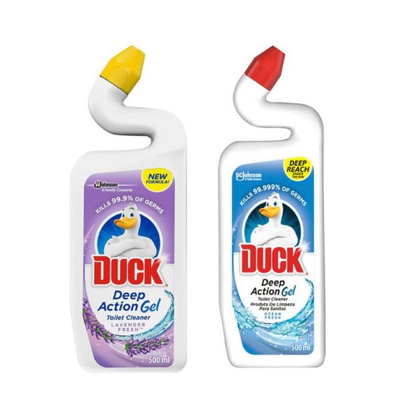 Duck Deep Action Gel Toilet Cleaner - Lavender and Ocean Fresh - 2x 500ml