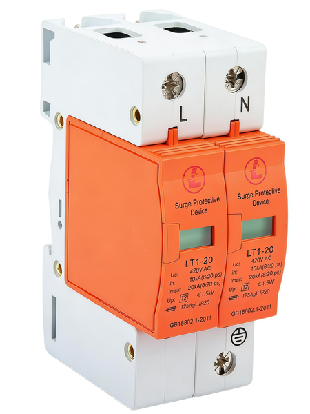 OQIMAX Ac 2-Pole Din Rail Surge Protection Device Spd 420v
