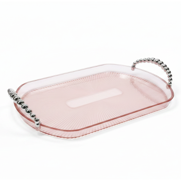 Silver Plastic Serving Tray image
