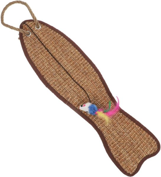 Hanging Sisal Cat Scratcher Pad, Fish Shape