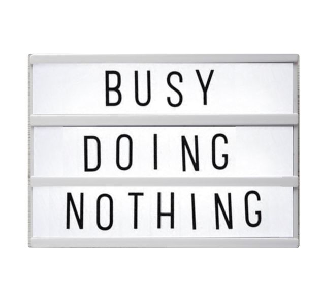 Wish Busy Doing Nothing Light Up Luminous Lightbox Home Décor