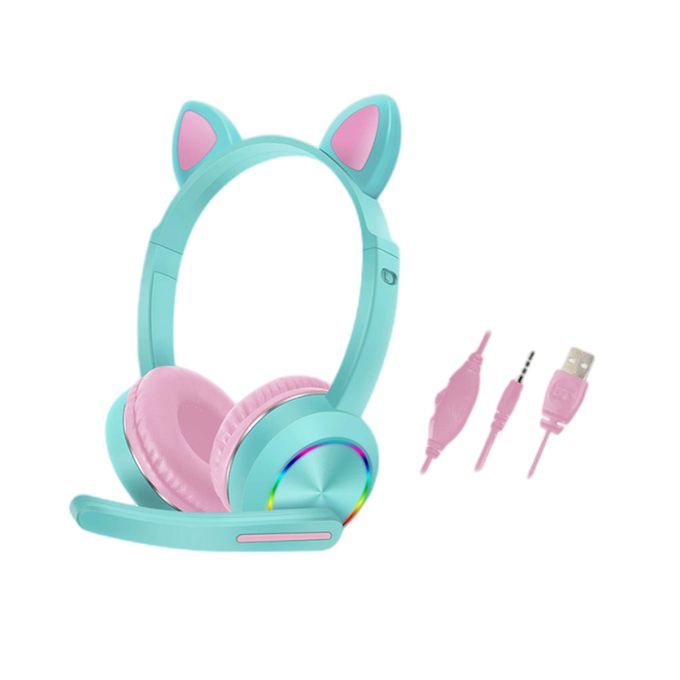 Kids Cat Ear Gaming Headphones Wired 3.5mm Buy Online in South Africa
