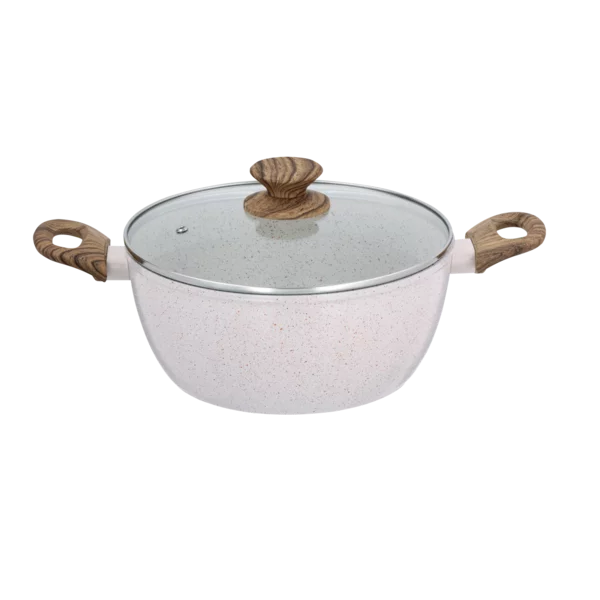 Hazel Wood Forged Aluminium Casserole Dish 24cm
