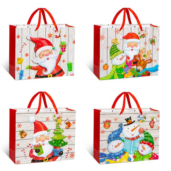Bulk Pack x 6 Xmas Stationery Gift Bag Jumbo 41x30cm