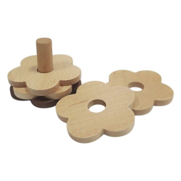5 Piece - Bamboo Heat-Resistant Placemat &amp; Bracket Set - Wood