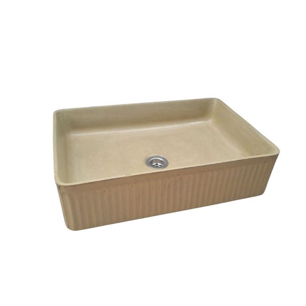 The Abalone Sandstone Bespoke Concrete Sink 50 x 34 x 13cm