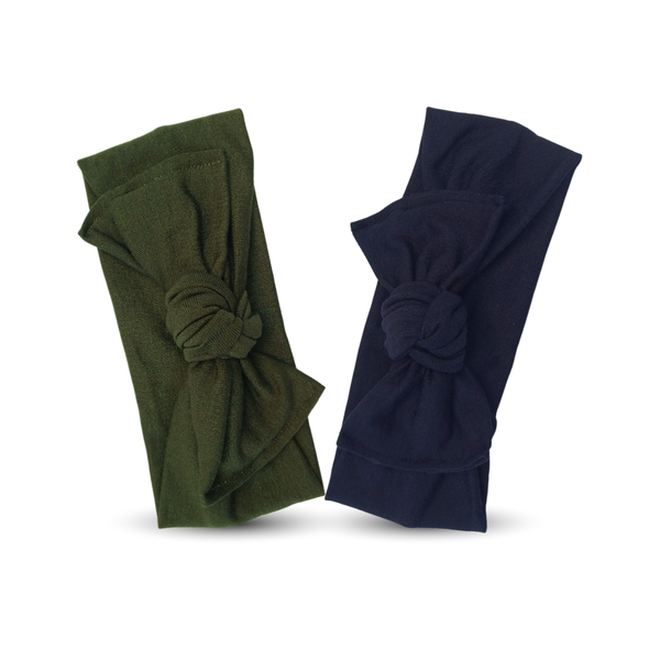 Handmade Baby Head Bows 0-3 Months - 2 Pack