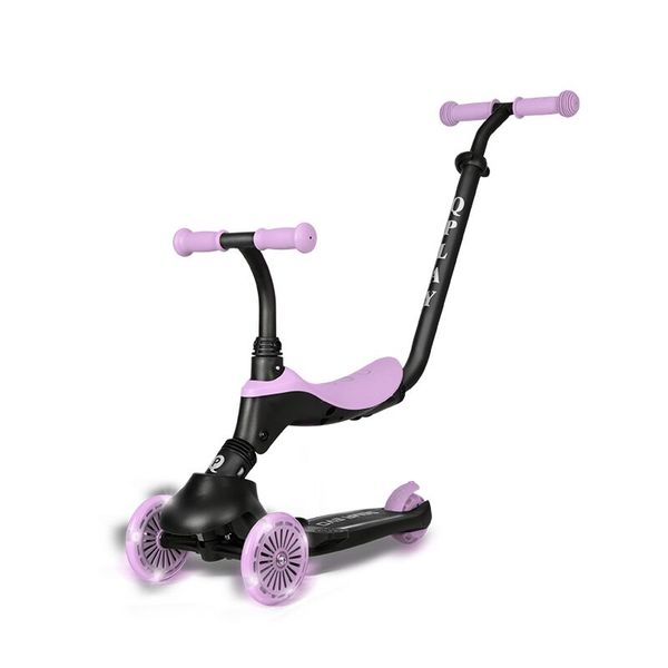 Qplay Sema Evo 5in1 Scooter W/2in1 Led Flashing Light Violet