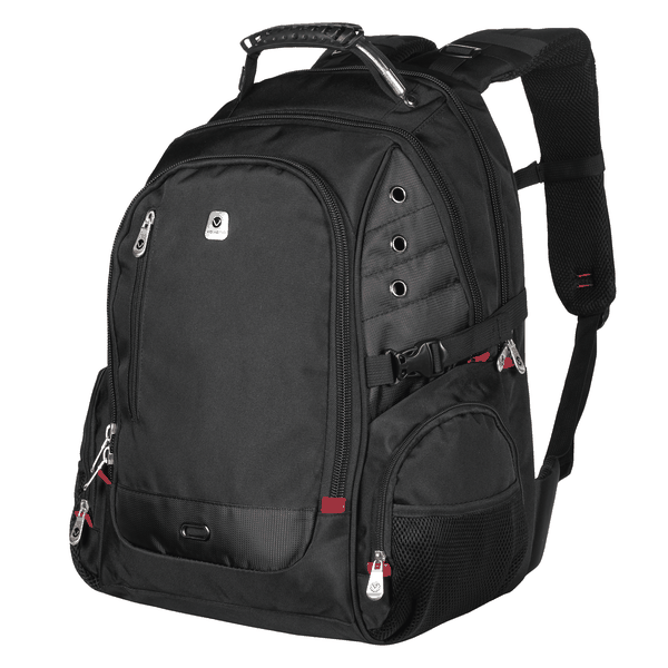 Volkano Tough Series 15.6" Durable Water-Resistant Backpack - Black
