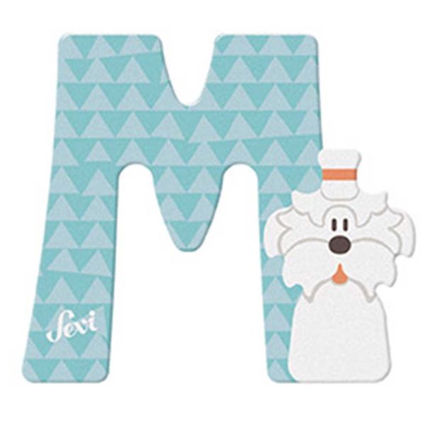 Sevi Wooden Letter M Maltese 10cm