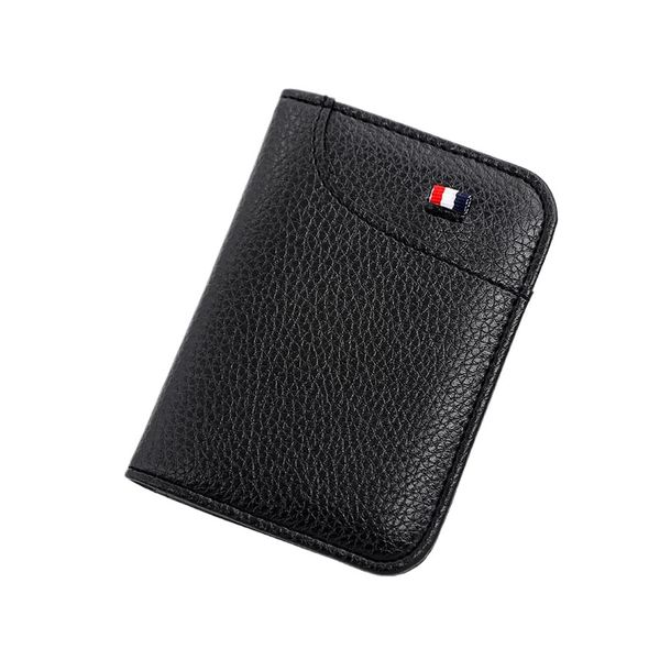 Men's new fashion casual ultra-thin zipper wallet