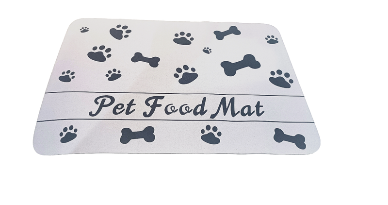 Waterproof Quick Absorbent Dog Cat Feeding Placemat for Food Grey