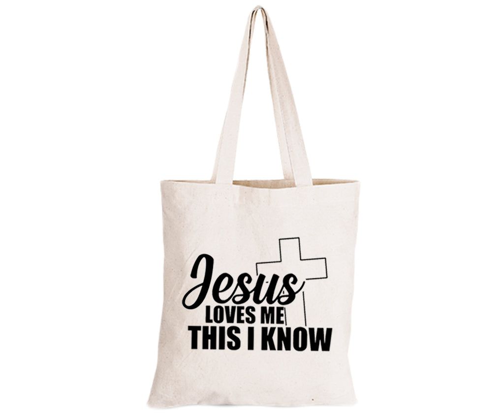 Jesus Loves Me - Eco-Cotton Natural Fibre Bag | Shop Today. Get it ...