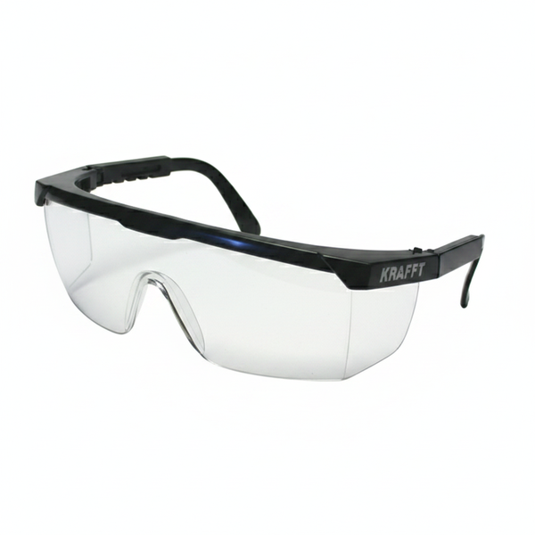 KRAFFT Clear Safety Glasses with Scratch-Resistant Lenses