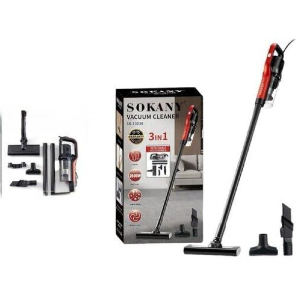 3in1 Sokany Upright Stick Handheld Water Tank Coded Vacuum Cleaner