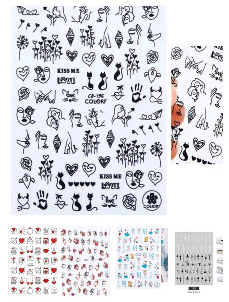 Nail Art Stickers - Self-Adhesive Artwork