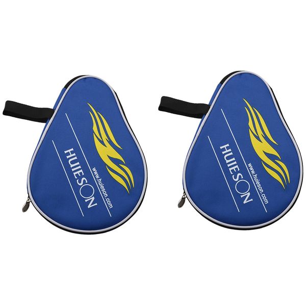 Huieson One Piece Ping Pong Case Cover With Balls Bag Oxford(Blue)