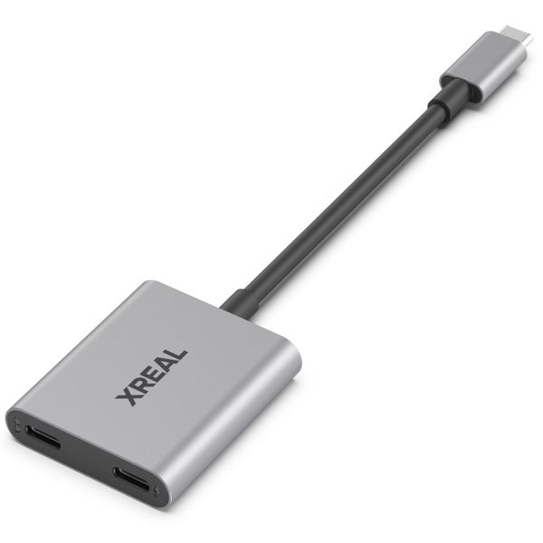 XREAL Hub - Dual USB-C Adapter for Xreal AR Glasses, 120Hz, Fast Charging