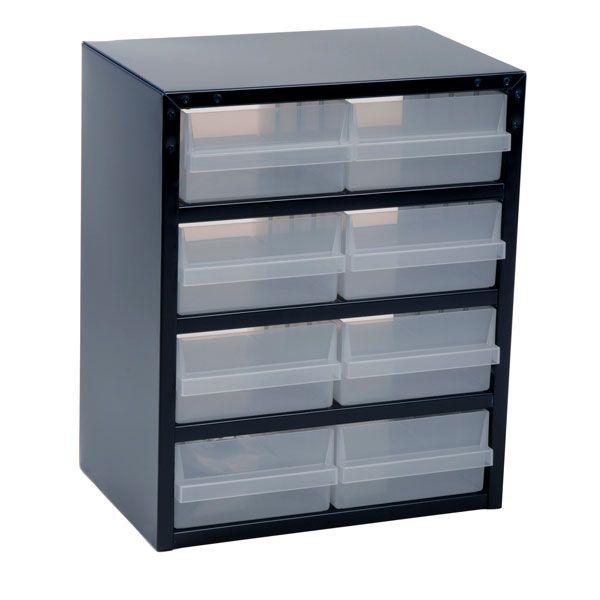 Raaco (2543387) Storage Cabinet, 8 Drawer, Steel