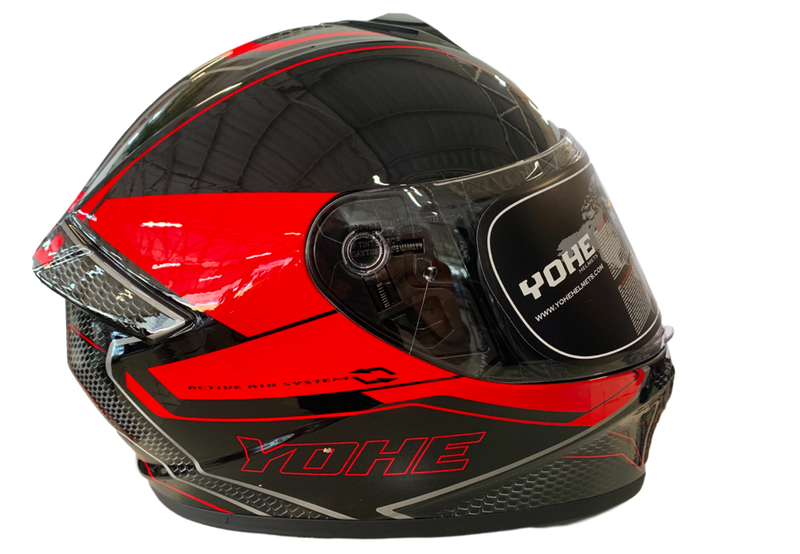 Yohe 977 10# Black/Red Helmet image