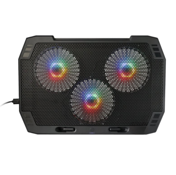 Powerful Heavy Duty RGB Dual USB 3 Fan Gaming Notebook Stand