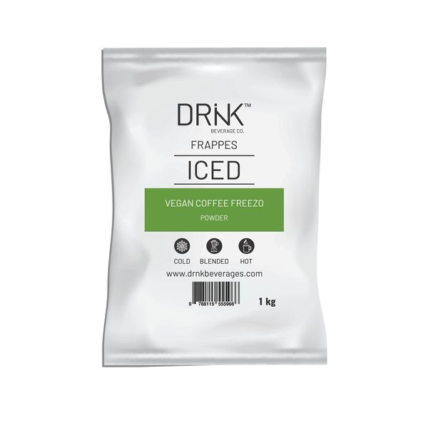 DRNK Vegan Coffee Freezo-1kg-Delicious Frappe for Hot &amp; Cold Beverages