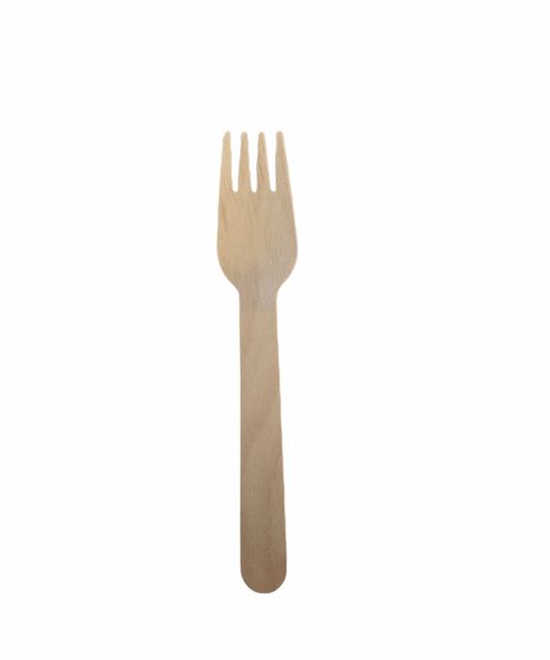 Wooden Fork Recyclable /Eco-Friendly Disposable Forks-Pack of 100 Forks