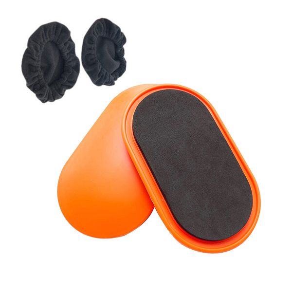 2 Pieces Oval Fitness Disc Exercise Sliding Plate For Yoga Gym