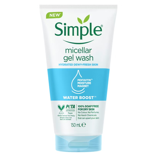 Simple Water Boost Micellar Facial Gel Wash-150ml